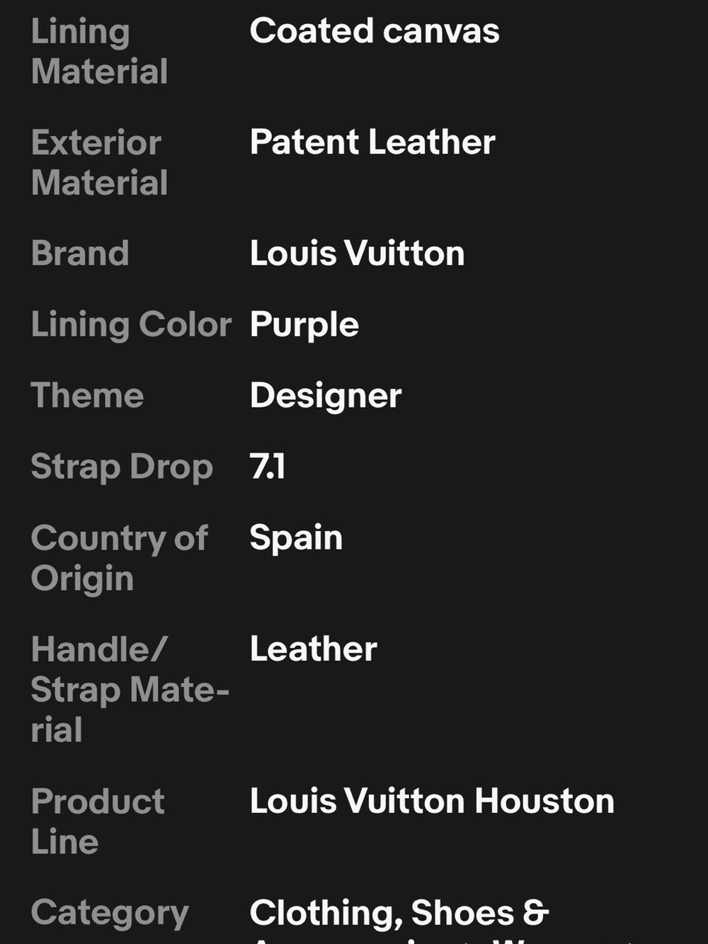 Louis Vuitton Houston Vernis Tote LW0969 - Picture 14 of 14